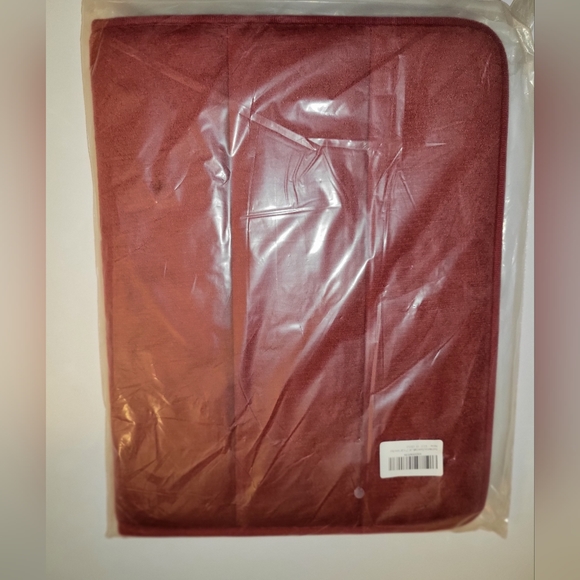 WINE RED MEMORY FOAM BATHMAT - Picture 4 of 4